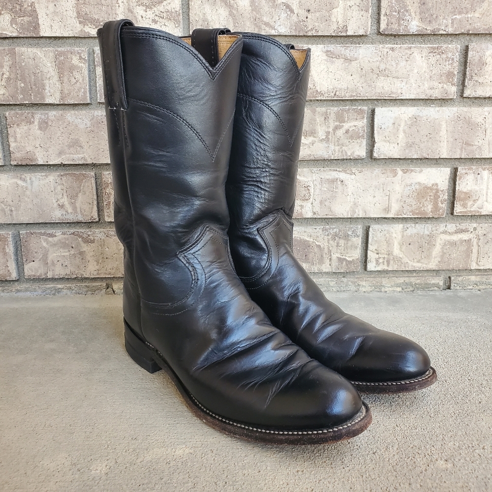 Justin Classic Roper Kipskin cowhide western boots